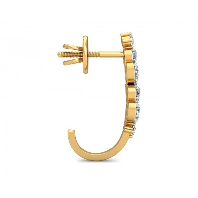 Femi Diamond Half Bali earrings in gold
